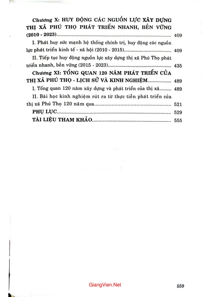 Trang 3 - Ảnh minh họa nội dung sách Lịch sử 120 năm thị xã Phú Thọ từ năm 1903 đến 2023