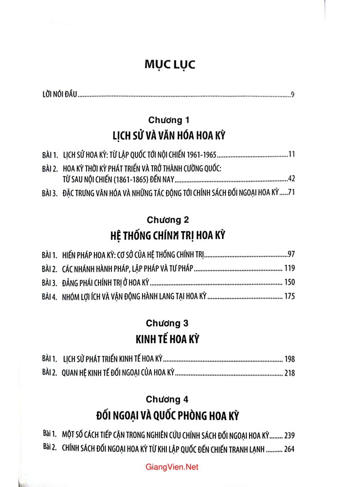 Trang 1 - Ảnh minh họa nội dung sách Giáo trình nghiên cứu Hoa Kỳ