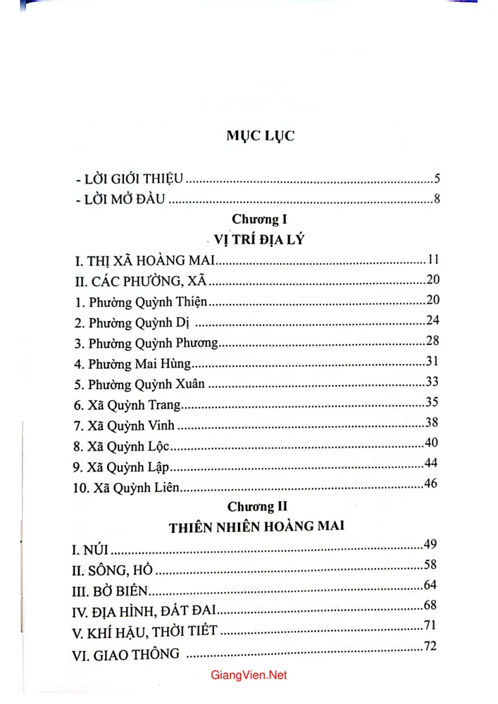 Trang 1 - Ảnh minh họa nội dung sách Hoàng Mai - Địa đầu xứ Nghệ