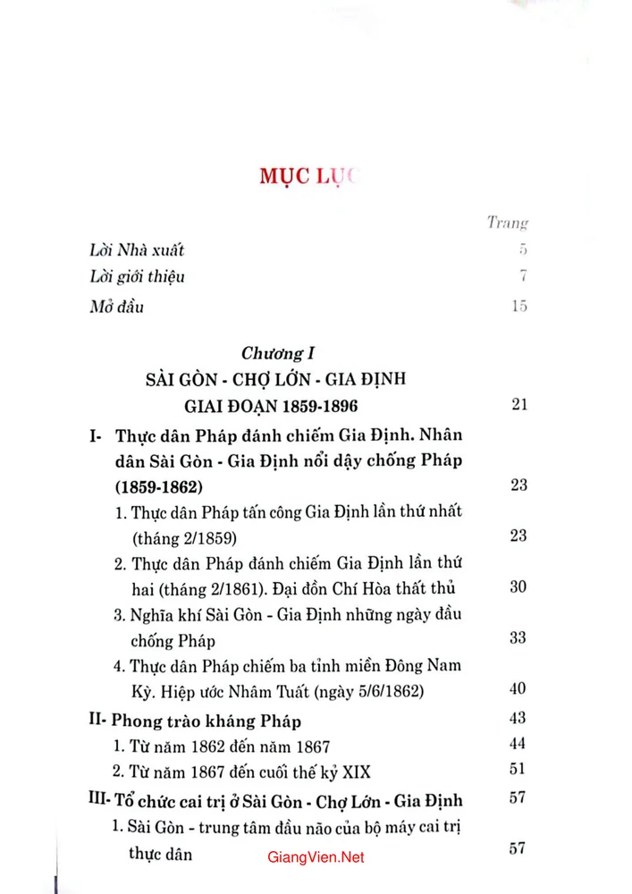 Trang 1 - Ảnh minh họa nội dung sách Lịch sử Sài Gòn Thành phố Hồ Chí Minh, tập 3, Sài Gòn, Chợ Lớn, Gia Định từ 1859 đến 1945