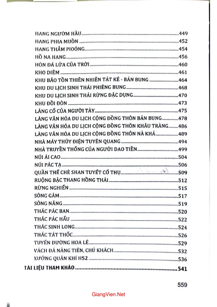 Trang 6 - Ảnh minh họa nội dung sách Bách khoa thư du lịch huyện Na Hang tỉnh Tuyên Quang