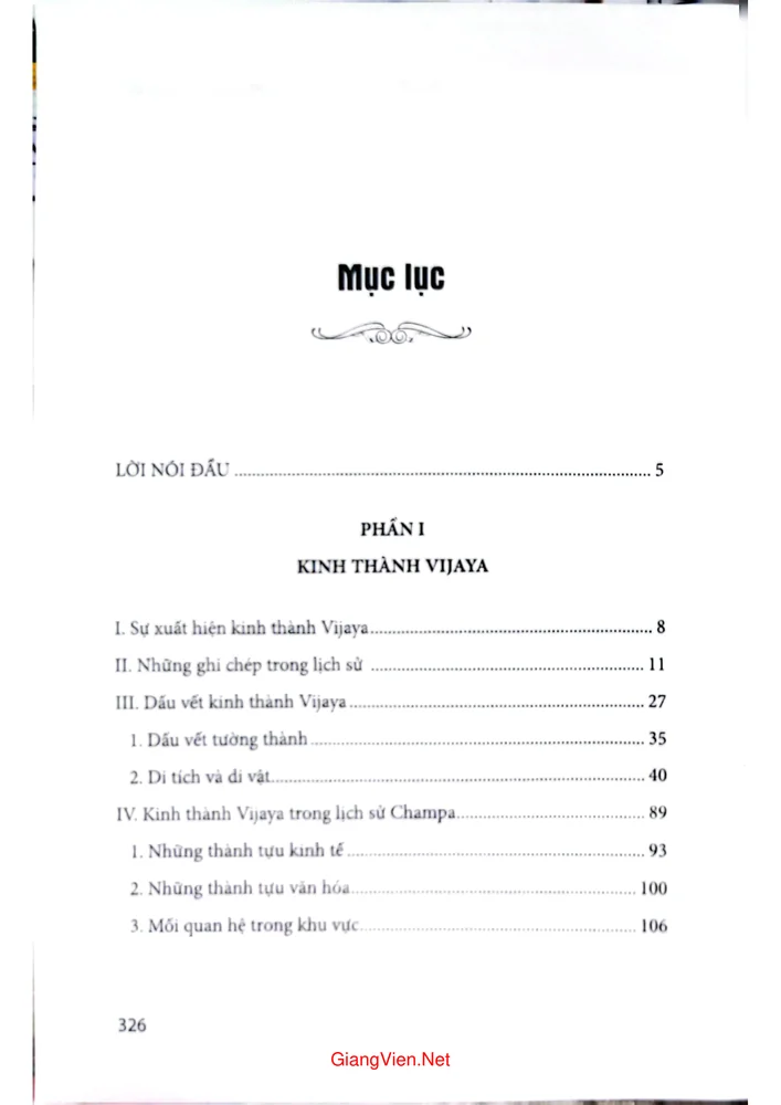 Trang 1 - Ảnh minh họa nội dung sách Từ Kinh thành Vijaya đến Kinh đô Vương triều Tây Sơn