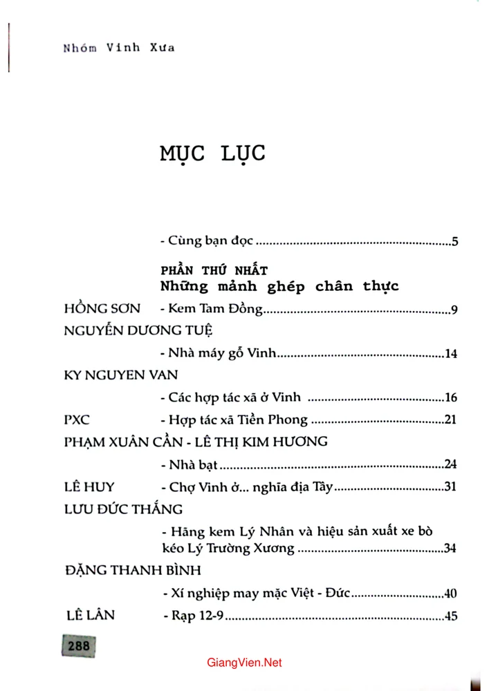 Trang 1 - Ảnh minh họa nội dung sách Vinh thời bao cấp