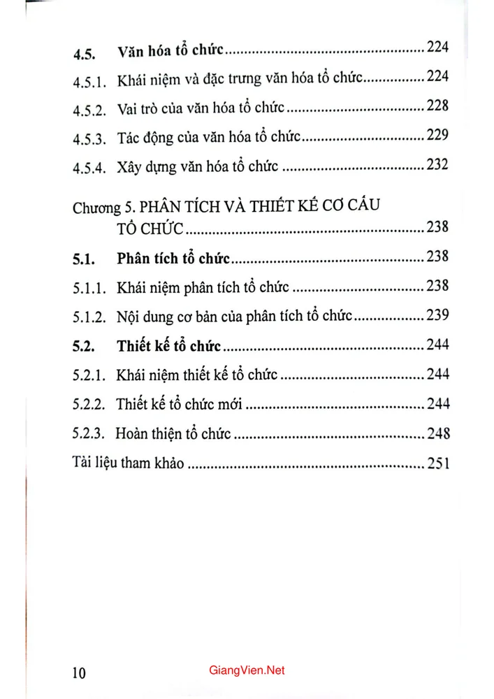 Trang 6 - Ảnh minh họa nội dung sách Bài giảng tổ chức học