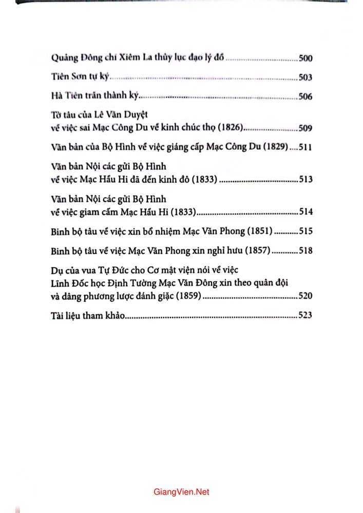 Trang 5 - Ảnh minh họa nội dung sách Mạc Thị gia phả (Họ Mạc với vùng đất Hà Tiên)