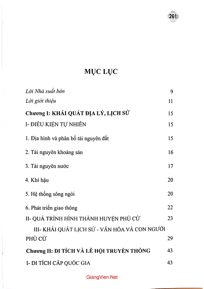 Trang 1 - Ảnh minh họa nội dung sách Phù Cừ mảnh đất lịch sử văn hóa