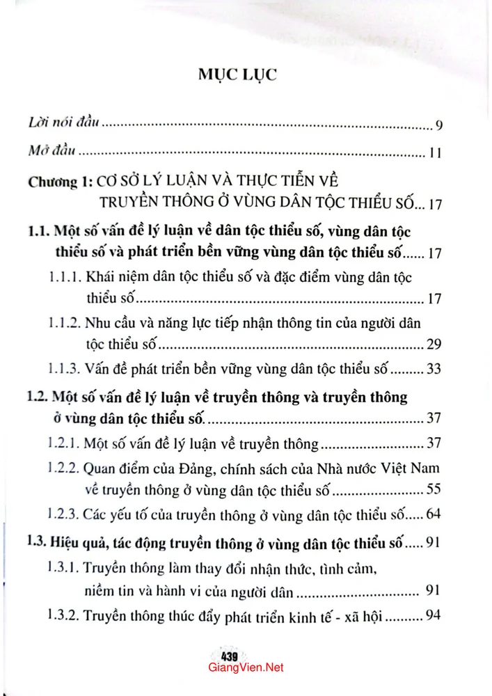 Trang 1 - Ảnh minh họa nội dung sách Giải pháp nâng cao hiệu quả truyền thông cho đồng bào dân tộc hiện nay