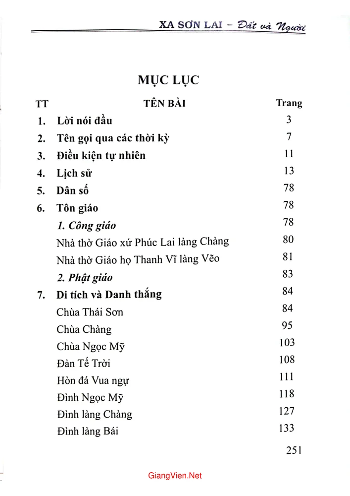 Trang 2 - Ảnh minh họa nội dung sách Xã Sơn Lai đất và người