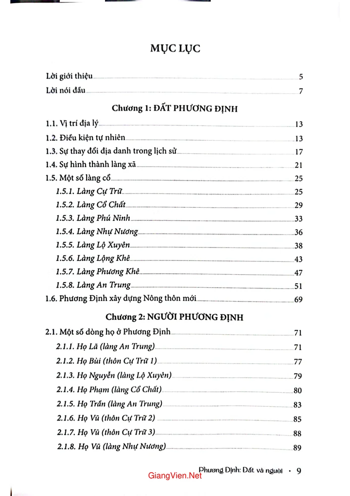 Trang 1 - Ảnh minh họa nội dung sách Phương Định đất và người