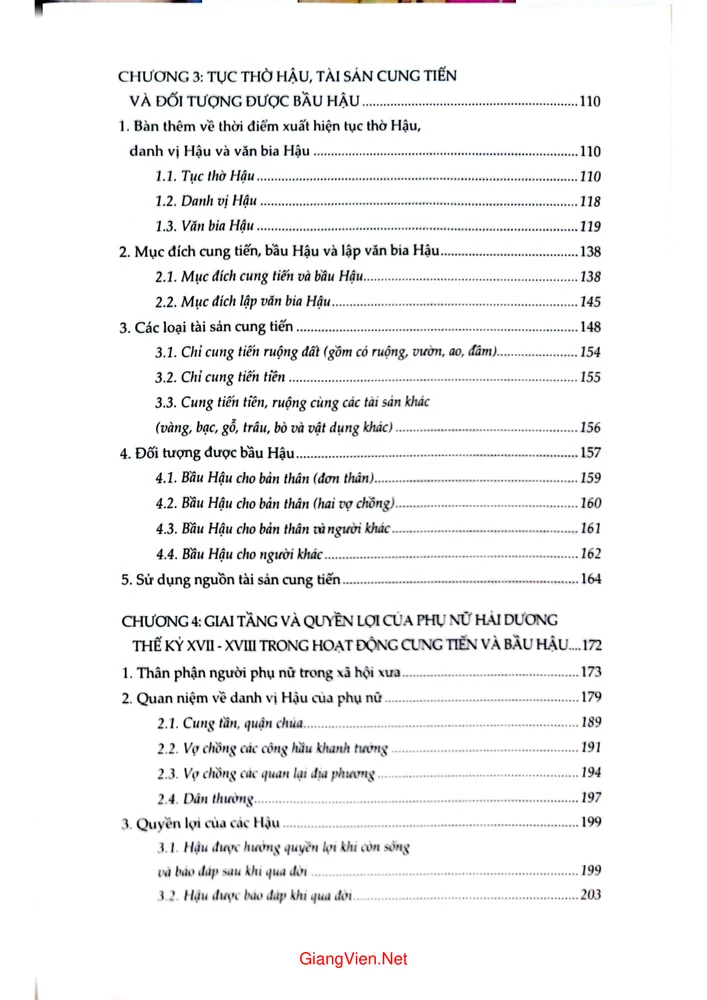 Trang 2 - Ảnh minh họa nội dung sách Hoạt động cung tiến và bầu hậu của phụ nữ Hải Dương qua bia hậu thế kỷ XVII và XVIII