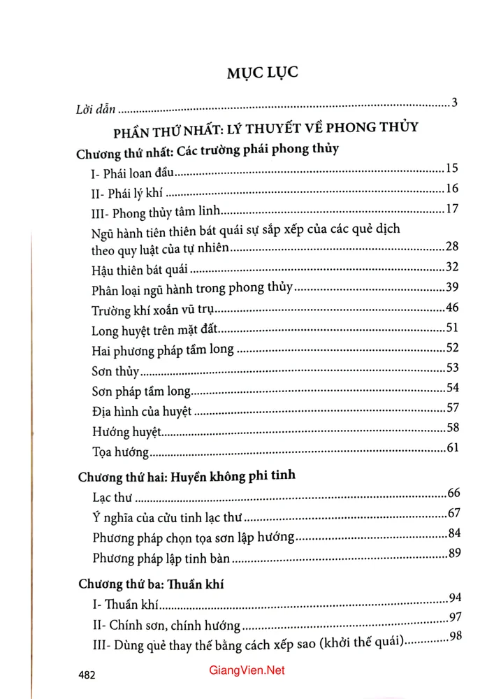 Trang 1 - Ảnh minh họa nội dung sách Phong thủy hóa giải