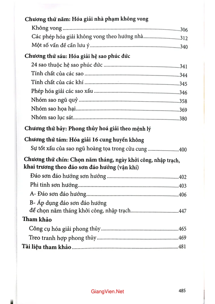 Trang 4 - Ảnh minh họa nội dung sách Phong thủy hóa giải