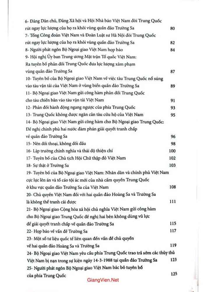 Trang 2 - Ảnh minh họa nội dung sách Trường Sa 1988 hồ sơ một sự kiện cụ thể