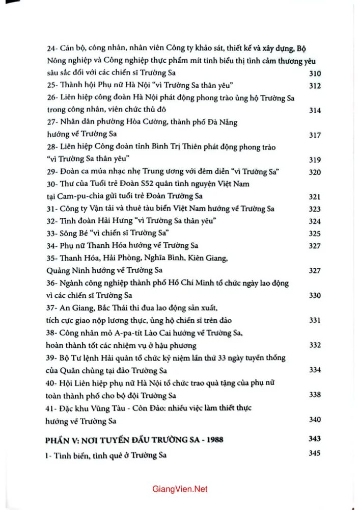 Trang 7 - Ảnh minh họa nội dung sách Trường Sa 1988 hồ sơ một sự kiện cụ thể