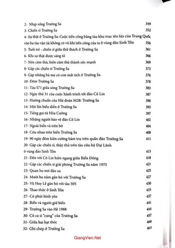 Trang 8 - Ảnh minh họa nội dung sách Trường Sa 1988 hồ sơ một sự kiện cụ thể