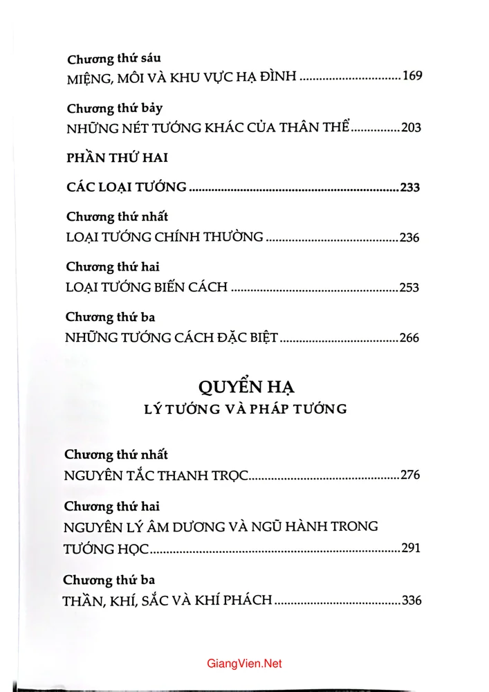 Trang 2 - Ảnh minh họa nội dung sách Nhân tướng học