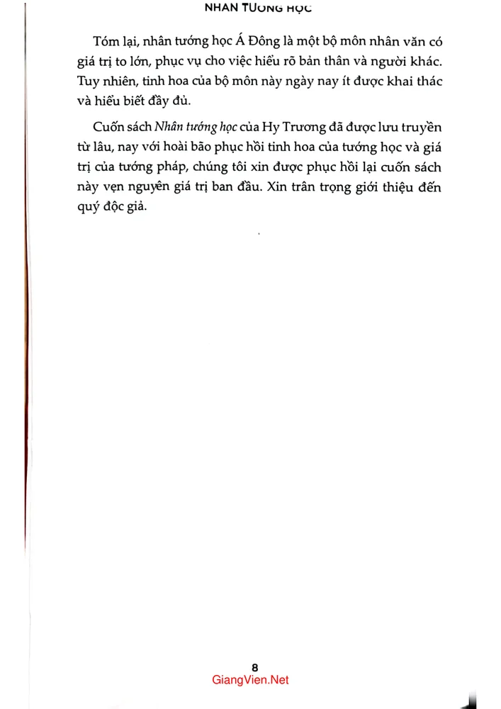 Trang 5 - Ảnh minh họa nội dung sách Nhân tướng học