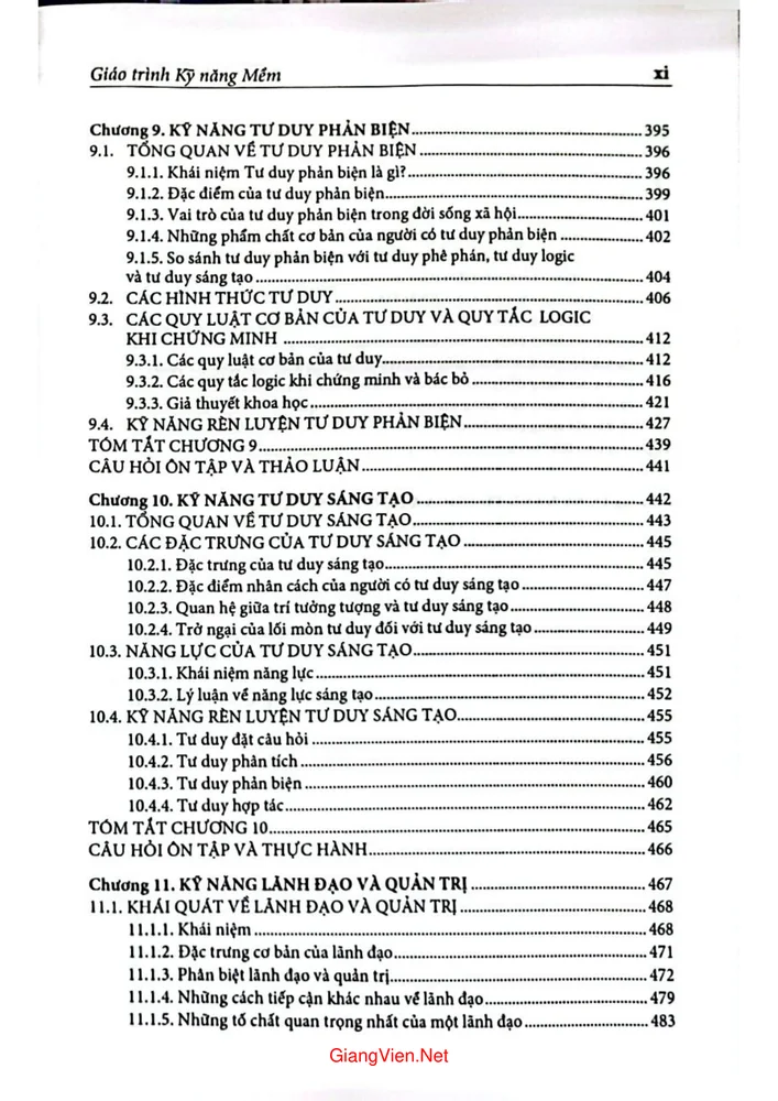 Trang 5 - Ảnh minh họa nội dung sách Giáo trình kỹ năng mềm