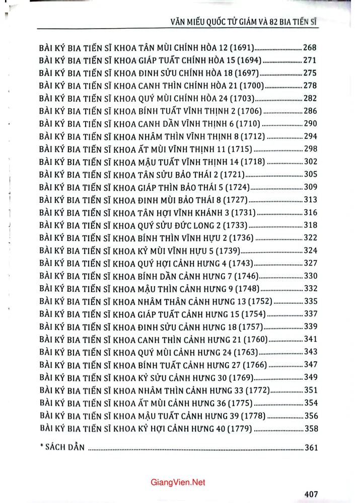 Trang 3 - Ảnh minh họa nội dung sách Văn miếu Quốc tử giám và 82 bia tiến sĩ