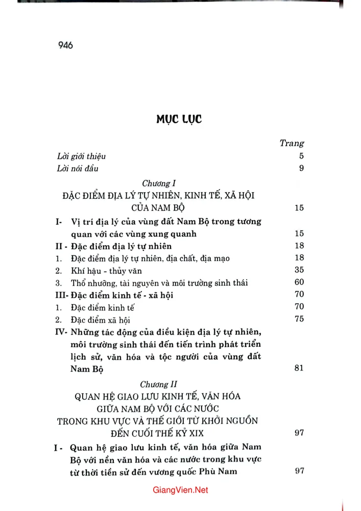 Trang 1 - Ảnh minh họa nội dung sách Nam Bộ tiến trình hội nhập khu vực và quốc tế
