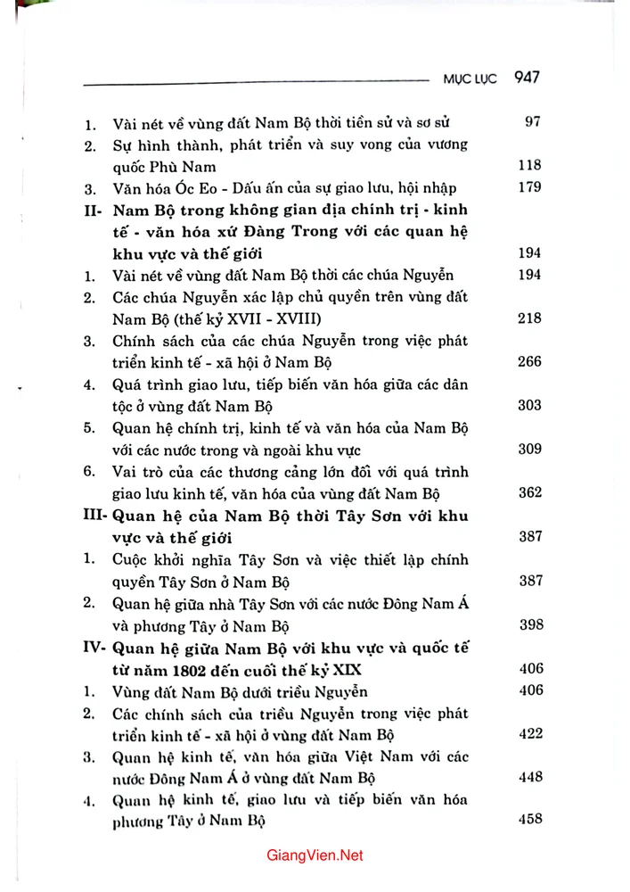 Trang 2 - Ảnh minh họa nội dung sách Nam Bộ tiến trình hội nhập khu vực và quốc tế