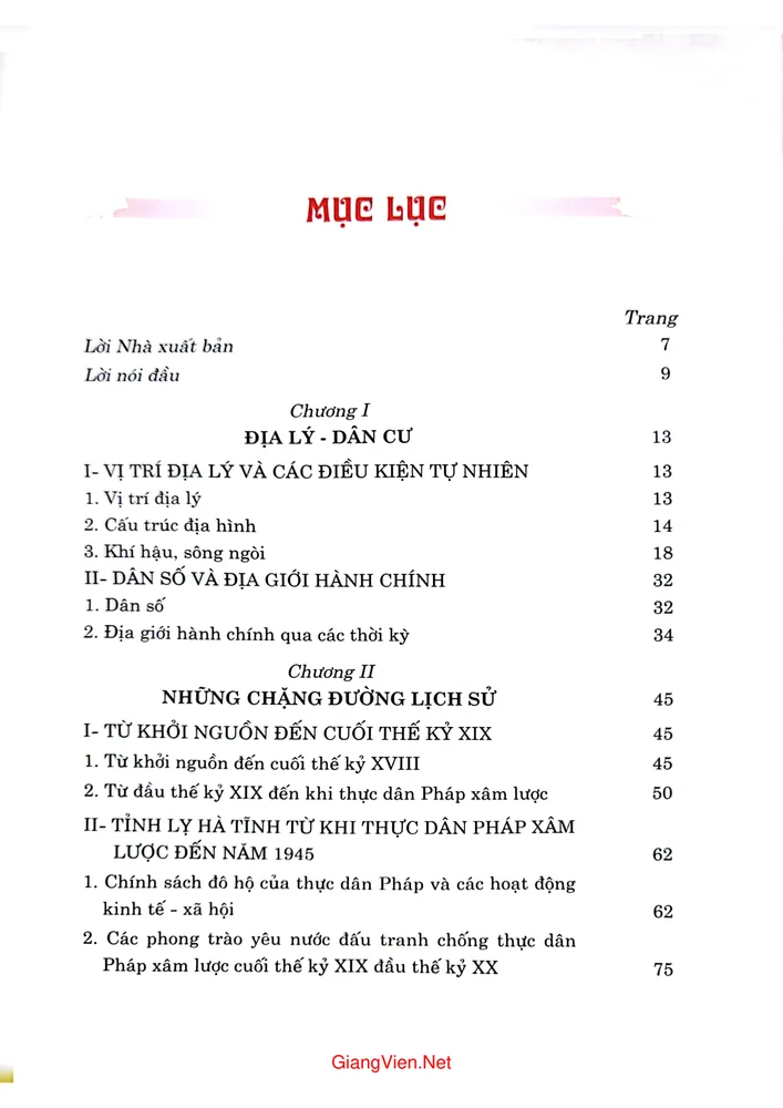 Trang 1 - Ảnh minh họa nội dung sách Thành phố Hà Tĩnh theo dòng lịch sử