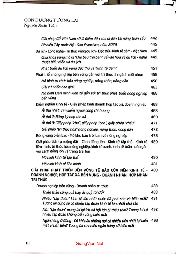 Trang 6 - Ảnh minh họa nội dung sách Con đường tương lai