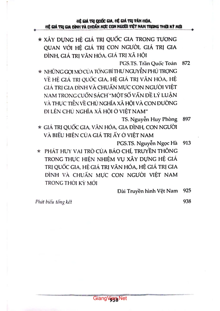 Trang 7 - Ảnh minh họa nội dung sách Hệ giá trị Quốc gia, hệ giá trị văn hóa, hệ giá trị gia đình và chuẩn mực vin người Việt Nam trong thời kỳ mới