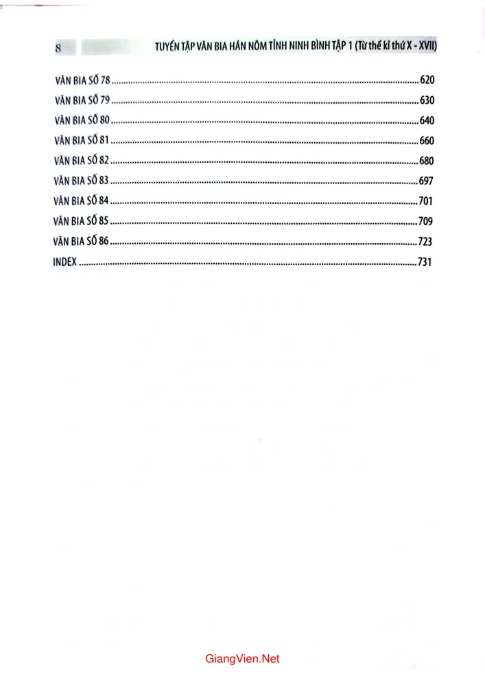 Trang 4 - Ảnh minh họa nội dung sách Tuyển tập văn bia hán nôm tỉnh Ninh Bình, tập 1, từ thế kỷ X đến XVII