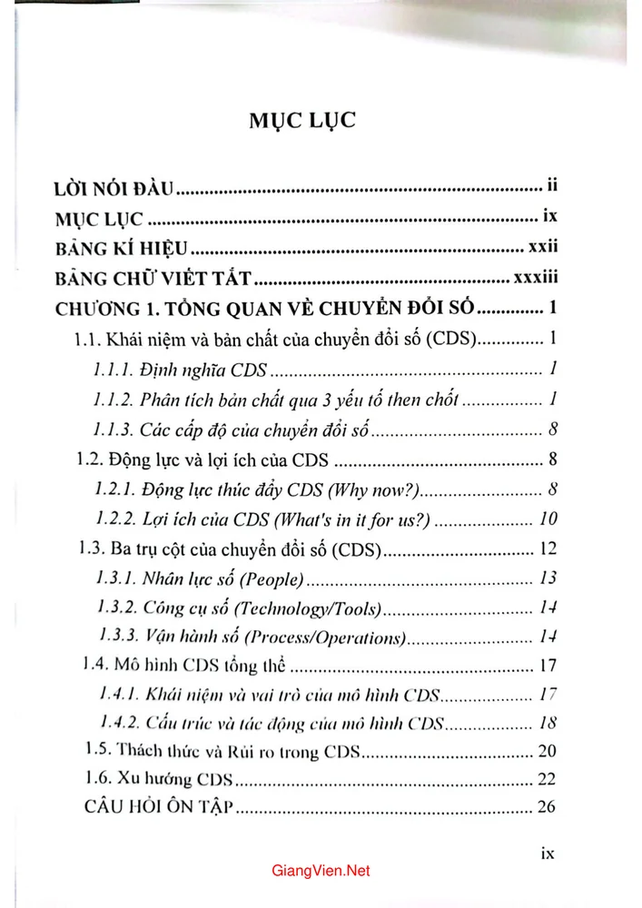 Trang 1 - Ảnh minh họa nội dung sách Chuyển đổi số ứng dụng