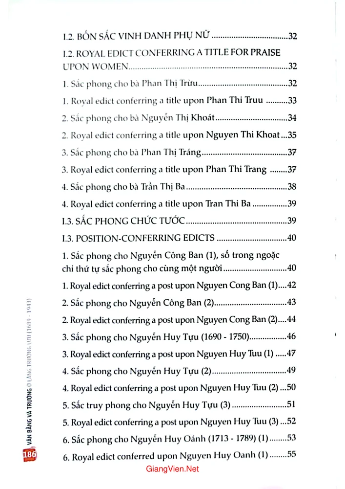Trang 2 - Ảnh minh họa nội dung sách Văn bằng và trướng ở làng Trường Lưu từ 1689 đến 1943