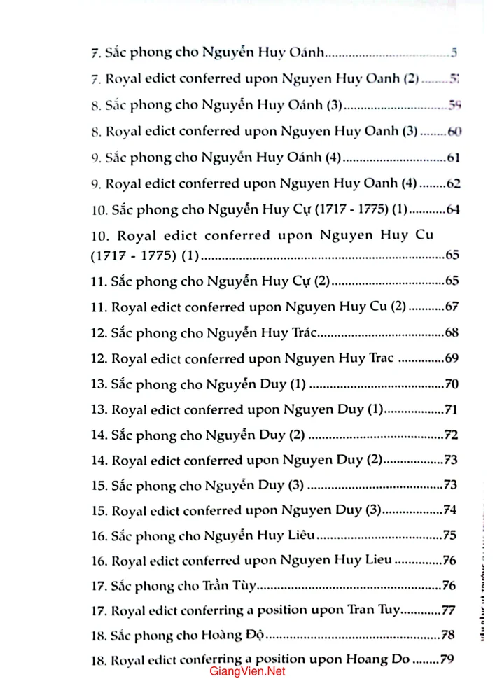 Trang 3 - Ảnh minh họa nội dung sách Văn bằng và trướng ở làng Trường Lưu từ 1689 đến 1943