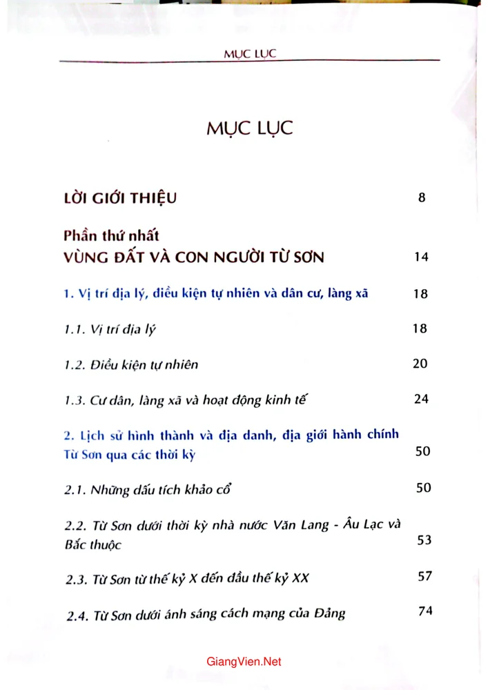 Trang 1 - Ảnh minh họa nội dung sách Văn hiến Từ Sơn hội tụ và tỏa sáng