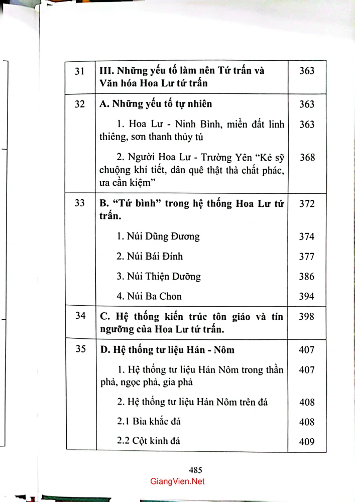 Trang 8 - Ảnh minh họa nội dung sách Văn hóa Hoa Lư tứ trấn