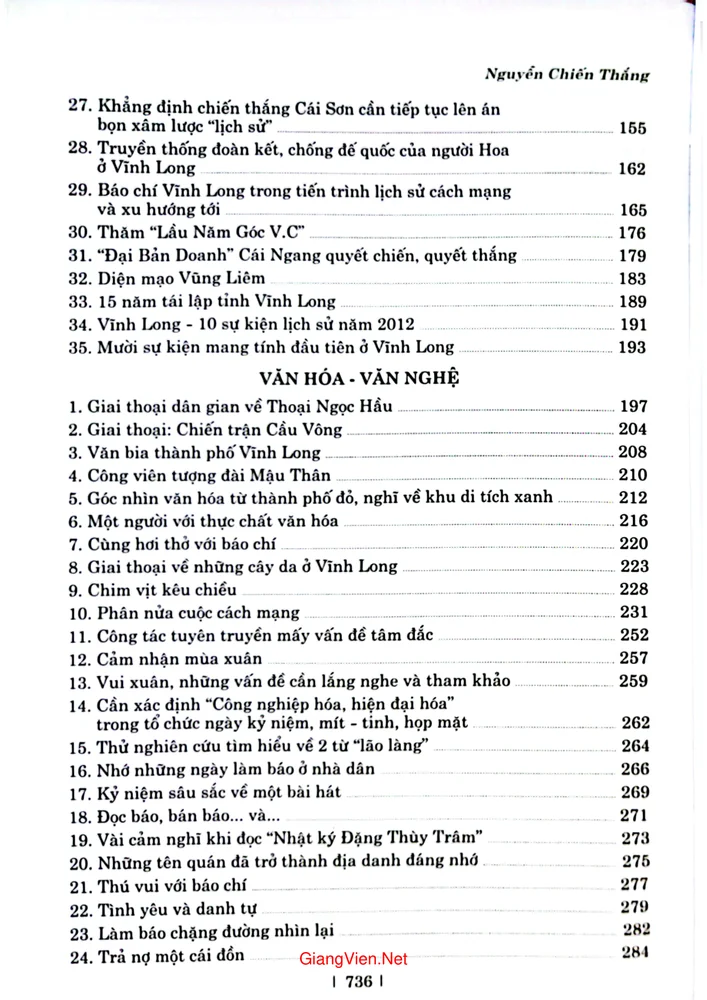 Trang 2 - Ảnh minh họa nội dung sách Vĩnh Long góc nhìn lịch sử, văn hóa và nhân vật