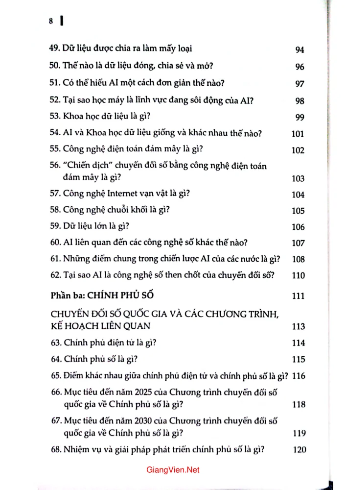 Trang 4 - Ảnh minh họa nội dung sách Hỏi đáp về chuyển đổi số