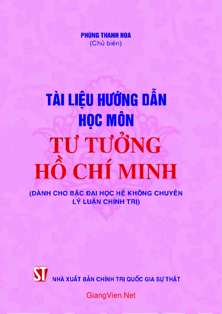 Tài liệu hướng dẫn học môn Tư tưởng Hồ Chí Minh