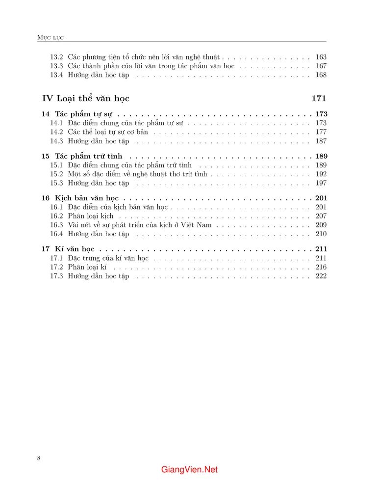 Trang 3 - Ảnh minh họa nội dung sách Giáo trình Lý luận Văn học