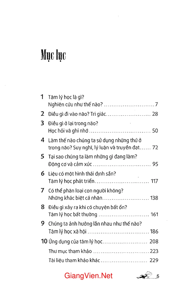 Trang 1 - Ảnh minh họa nội dung sách Dẫn luận về tâm lý học