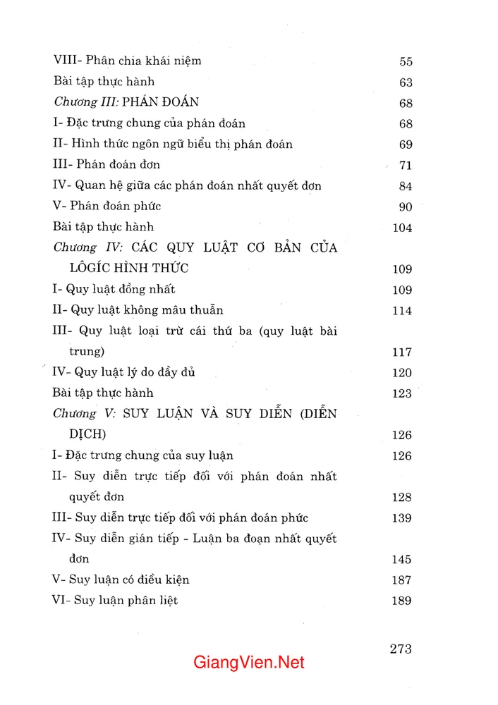 Trang 2 - Ảnh minh họa nội dung sách Hướng dẫn giải bài tập Lôgic hình thức