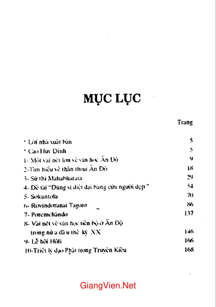 Trang 1 - Ảnh minh họa nội dung sách Văn hóa Ấn Độ (tác giả Cao Huy Đỉnh)