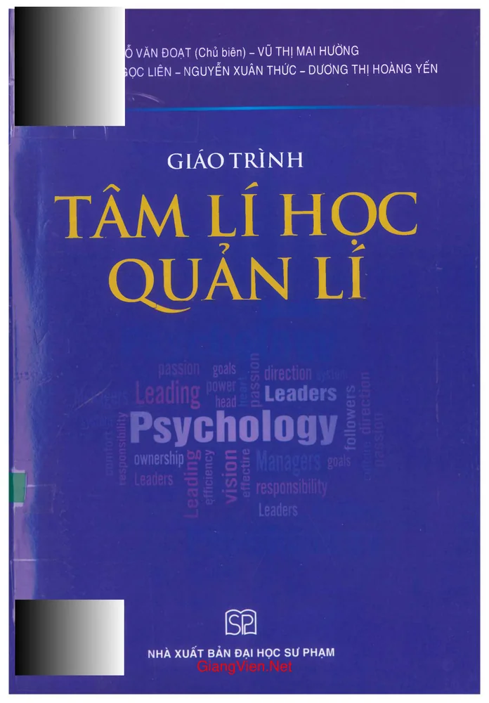 Giáo trình tâm lý học quản lý (tác giả Đỗ Văn Đoạt)