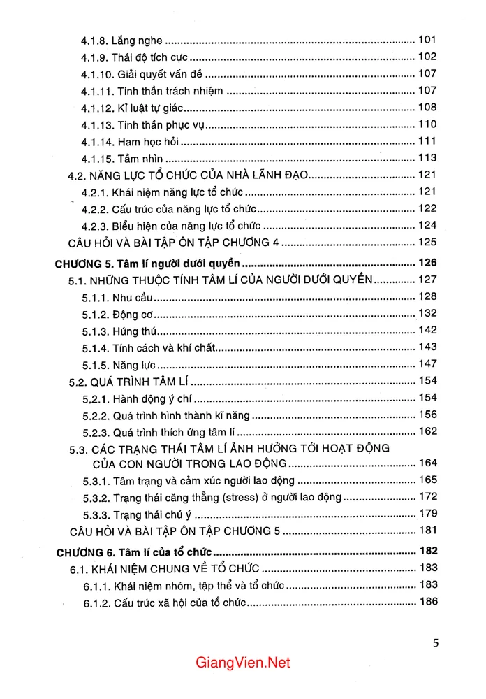 Trang 3 - Ảnh minh họa nội dung sách Giáo trình tâm lý học quản lý (tác giả Đỗ Văn Đoạt)