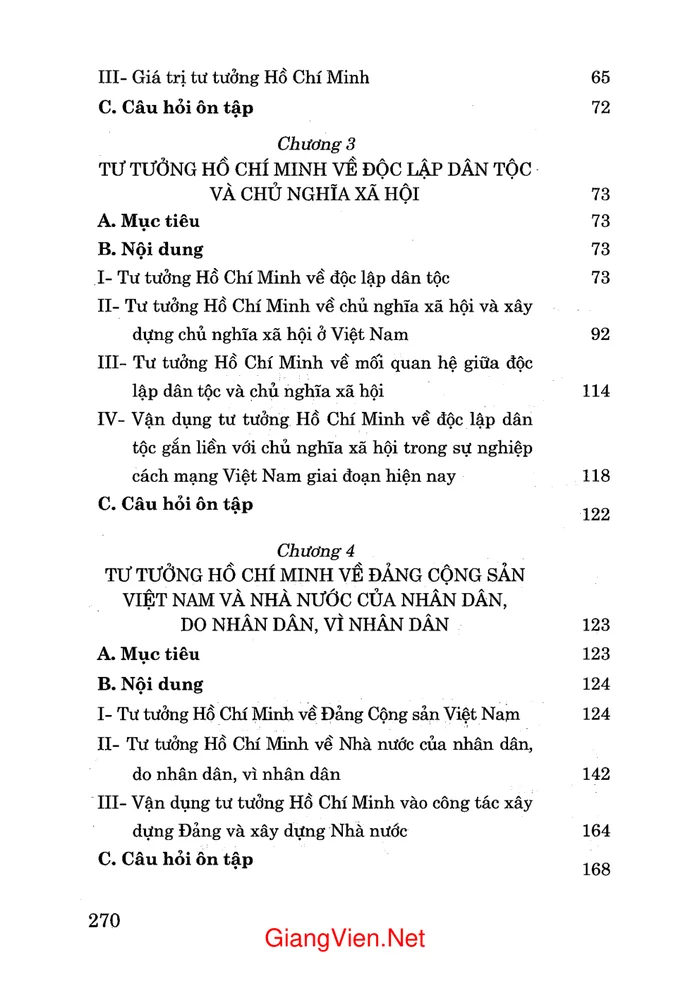 Trang 2 - Ảnh minh họa nội dung sách Giáo trình Tư tưởng Hồ Chí Minh - không chuyên