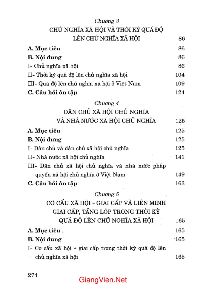 Trang 2 - Ảnh minh họa nội dung sách Giáo trình Chủ nghĩa xã hội khoa học - không chuyên