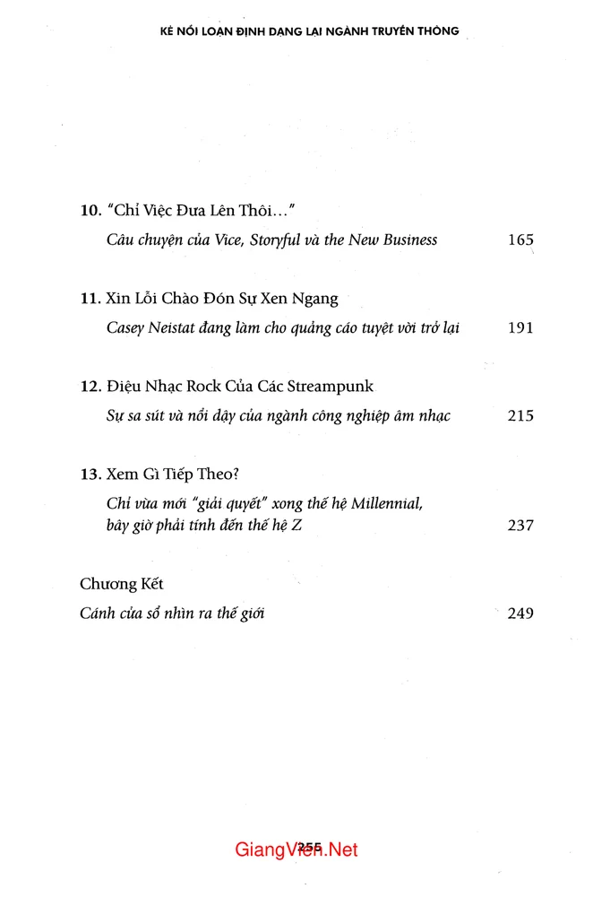 Trang 3 - Ảnh minh họa nội dung sách Streampunks - Kẻ nổi loạn định danh lại ngành truyền thông