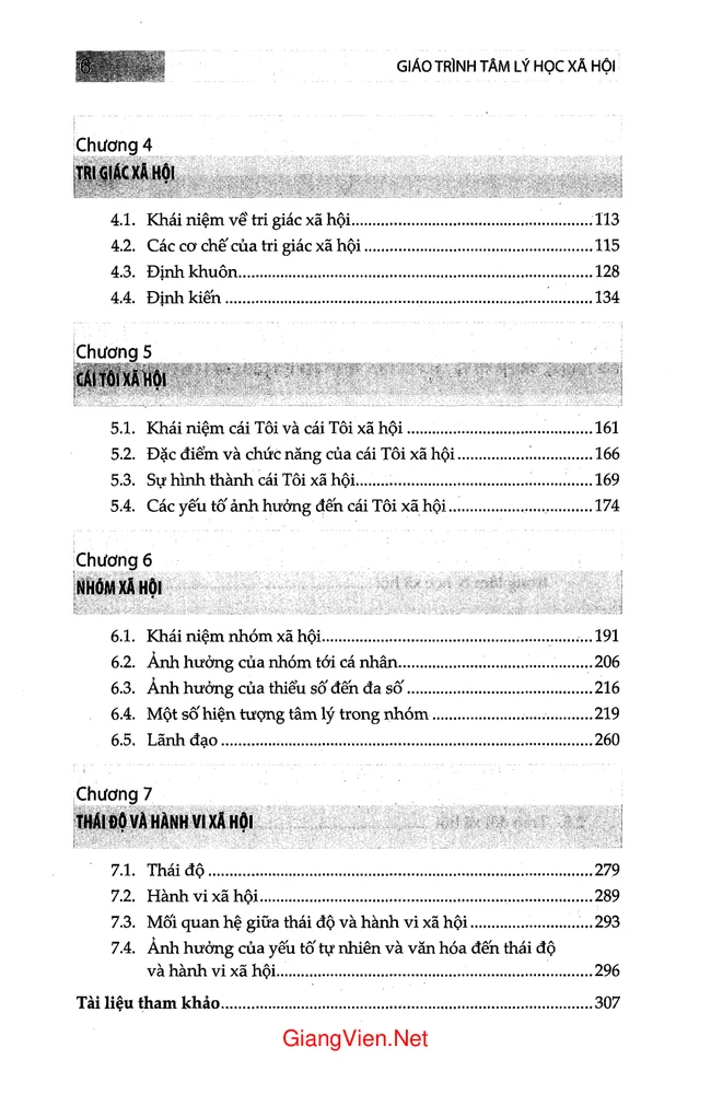 Trang 2 - Ảnh minh họa nội dung sách Giáo trình Tâm lý học xã hội