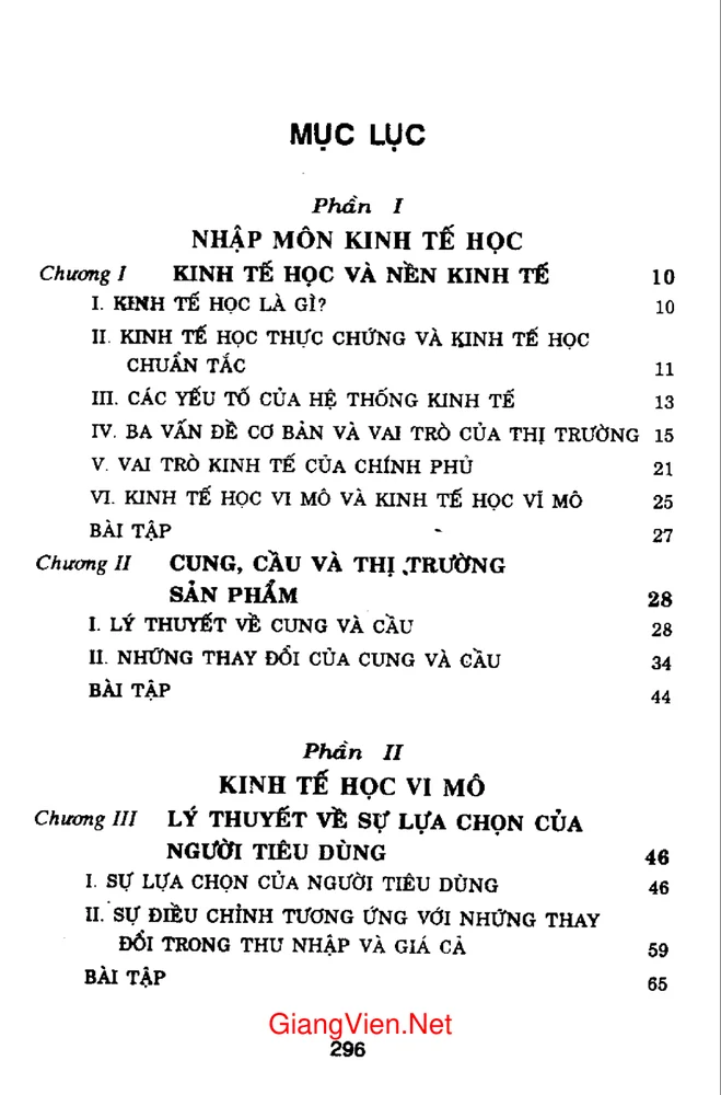 Trang 1 - Ảnh minh họa nội dung sách Kinh tế học đại cương