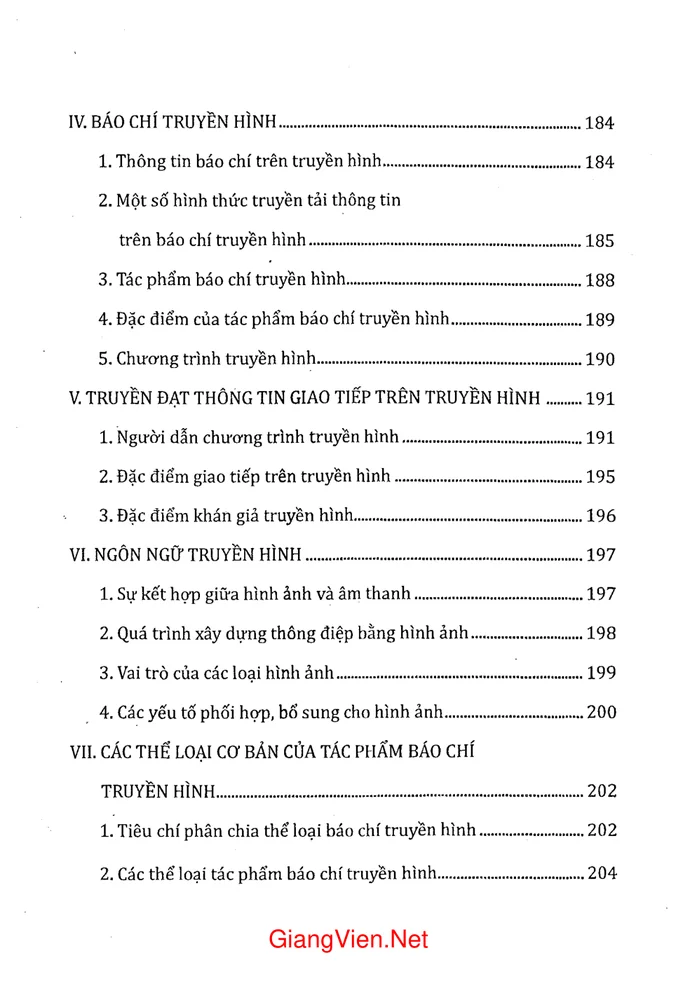 Trang 6 - Ảnh minh họa nội dung sách Các loại hình báo chí truyền thông