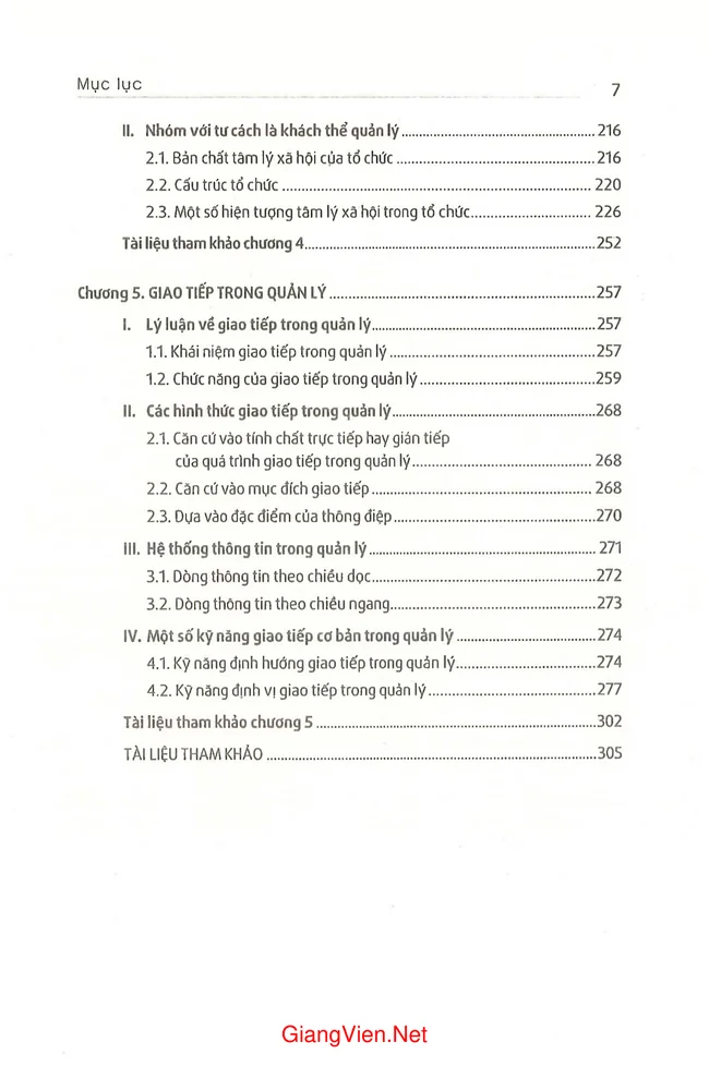 Trang 3 - Ảnh minh họa nội dung sách Giáo trình tâm lý học quản lý (tác giả Nguyễn Hữu Thụ)